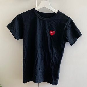 Size S - Comme Des Garçons PLAY black shirt